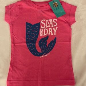 Kids "Seas the Day" Pink Graphic Tee